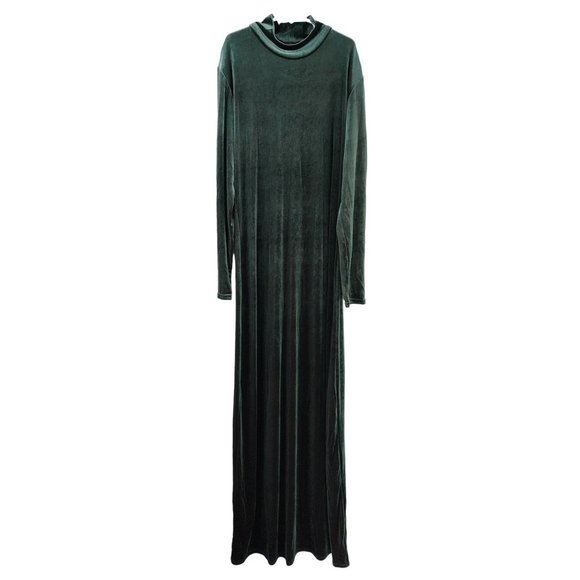 chinese dress ladies Emerald Velvet Knot Dress – Jennafer Grace main image 0